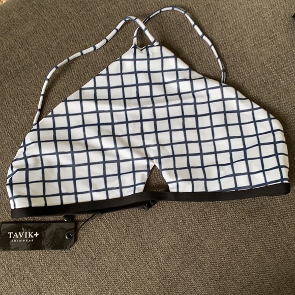 Nwt tavik rylan halter swim top size M - Picture 3 of 6